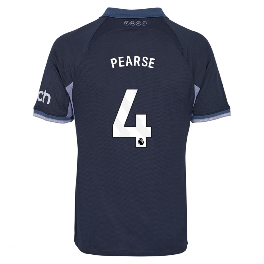 Férfi Gracie Pearse #4 Sötétkék Idegenbeli Jersey 2023/24 Mez Póló Ing