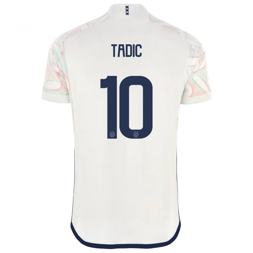 Férfi Dusan Tadic #10 Fehér Idegenbeli Jersey 2023/24 Mez Póló Ing