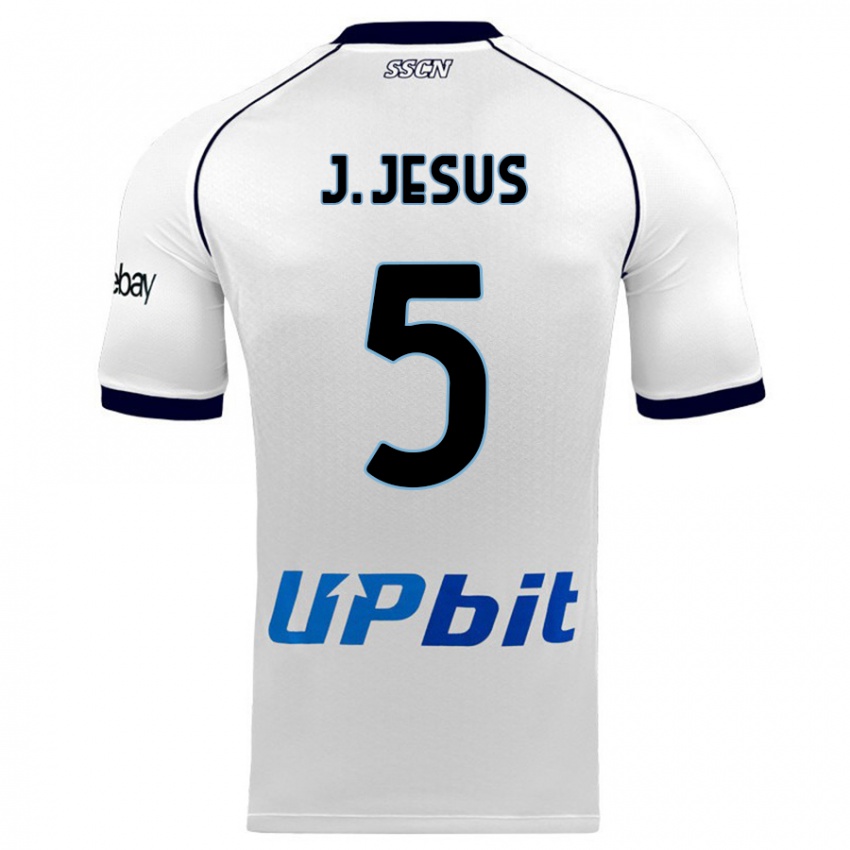 Férfi Juan Jesus #5 Fehér Idegenbeli Jersey 2023/24 Mez Póló Ing