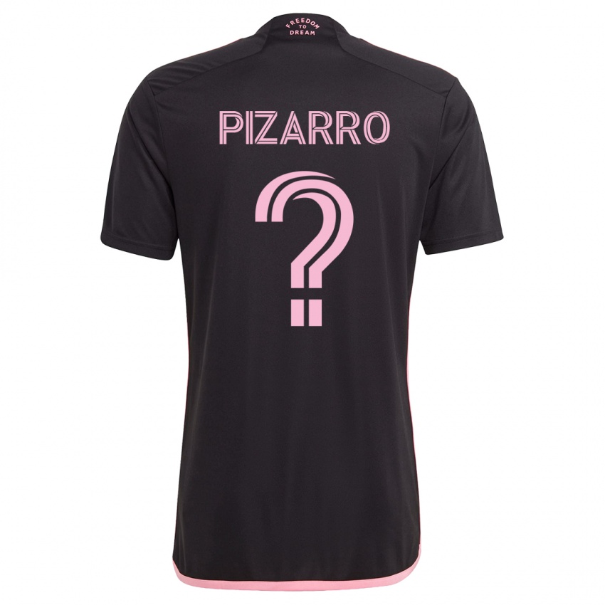 Férfi Rodolfo Pizarro #0 Fekete Idegenbeli Jersey 2023/24 Mez Póló Ing