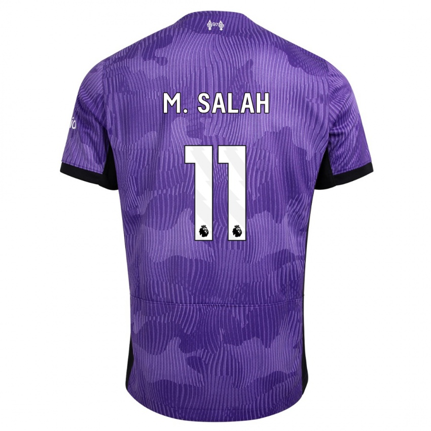 Férfi Mohamed Salah #11 Lila Harmadik Számú Jersey 2023/24 Mez Póló Ing