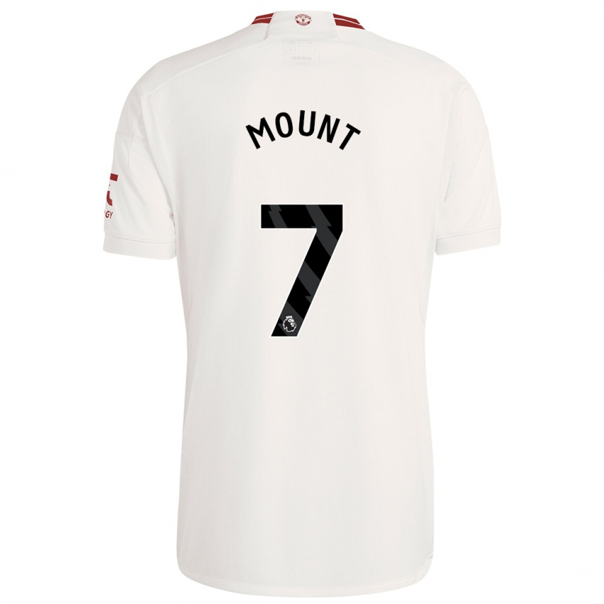 Férfi Mason Mount #7 Fehér Harmadik Számú Jersey 2023/24 Mez Póló Ing