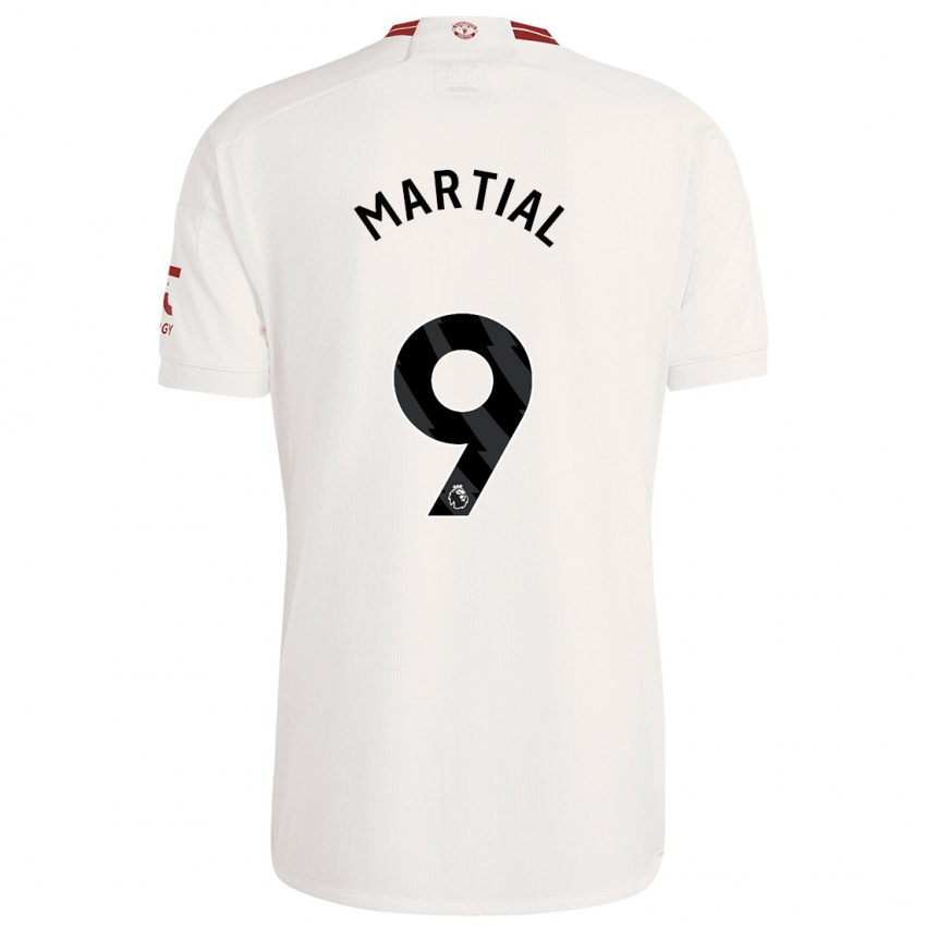 Férfi Anthony Martial #9 Fehér Harmadik Számú Jersey 2023/24 Mez Póló Ing