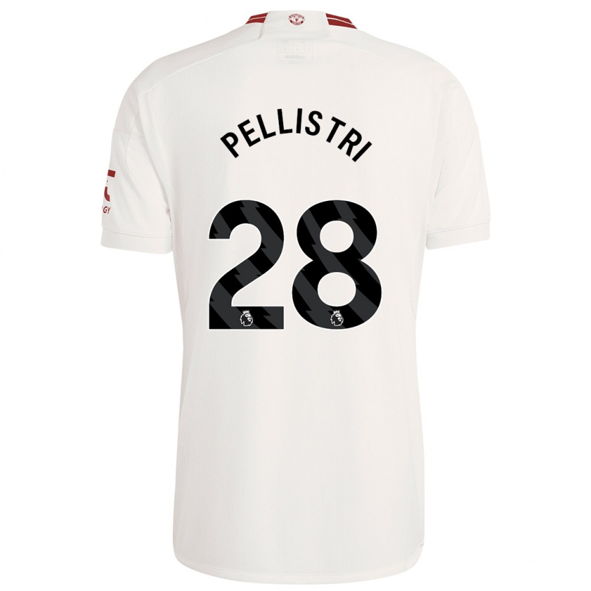 Férfi Facundo Pellistri #28 Fehér Harmadik Számú Jersey 2023/24 Mez Póló Ing