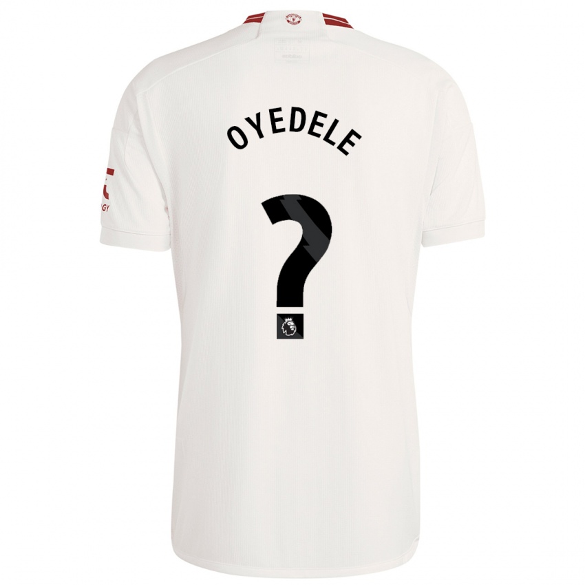 Férfi Maxi Oyedele #0 Fehér Harmadik Számú Jersey 2023/24 Mez Póló Ing