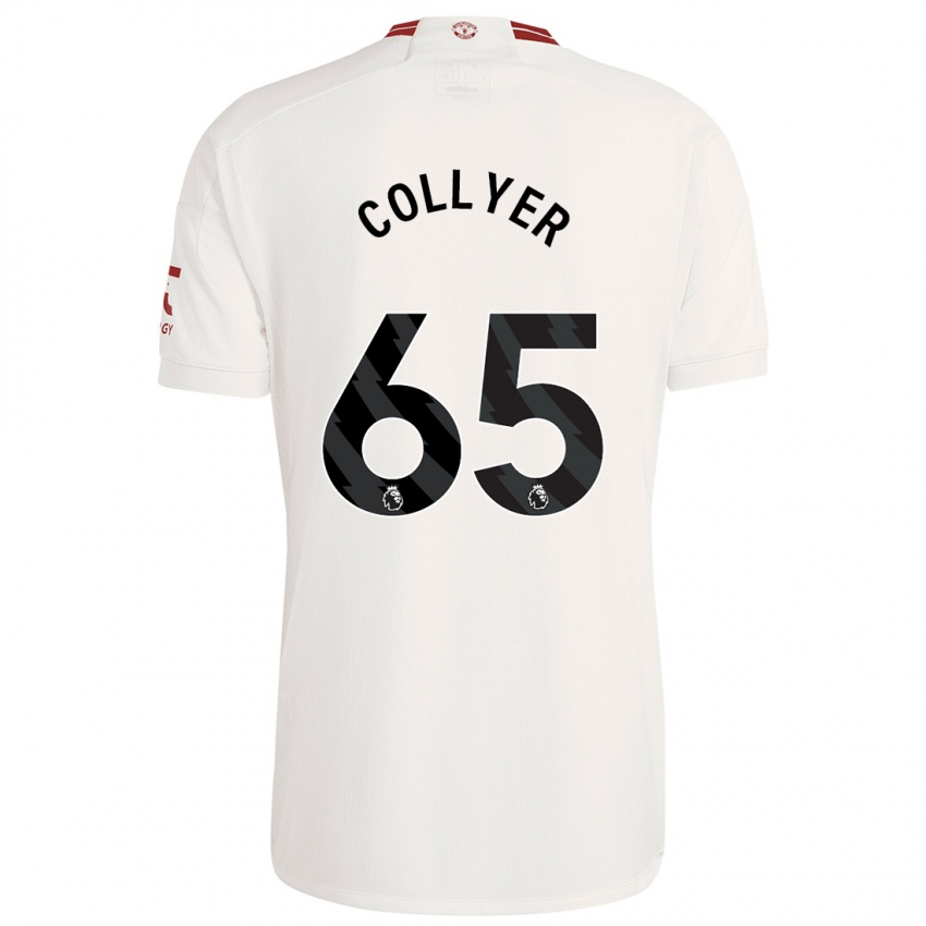 Férfi Toby Collyer #65 Fehér Harmadik Számú Jersey 2023/24 Mez Póló Ing