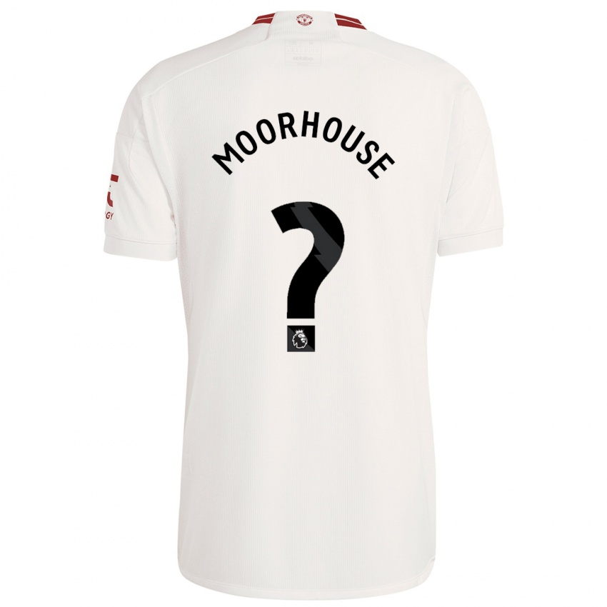 Férfi Jack Moorhouse #0 Fehér Harmadik Számú Jersey 2023/24 Mez Póló Ing