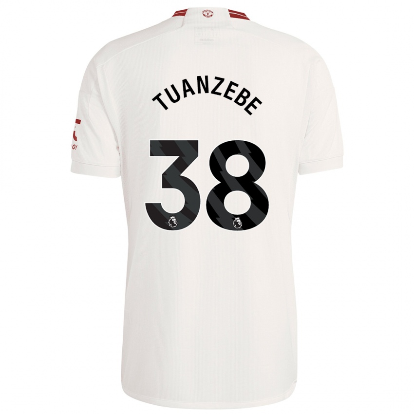 Férfi Axel Tuanzebe #38 Fehér Harmadik Számú Jersey 2023/24 Mez Póló Ing