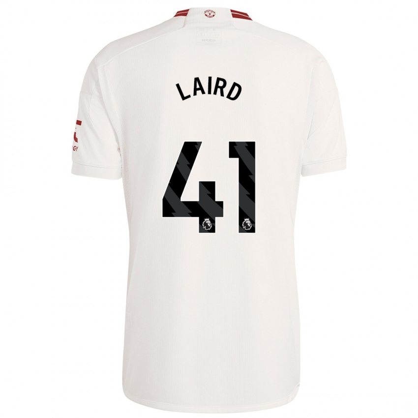 Férfi Ethan Laird #41 Fehér Harmadik Számú Jersey 2023/24 Mez Póló Ing