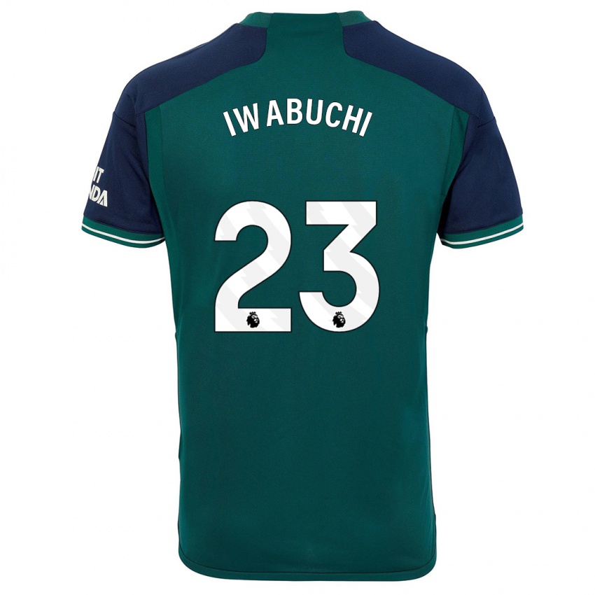 Férfi Mana Iwabuchi #23 Zöld Harmadik Számú Jersey 2023/24 Mez Póló Ing