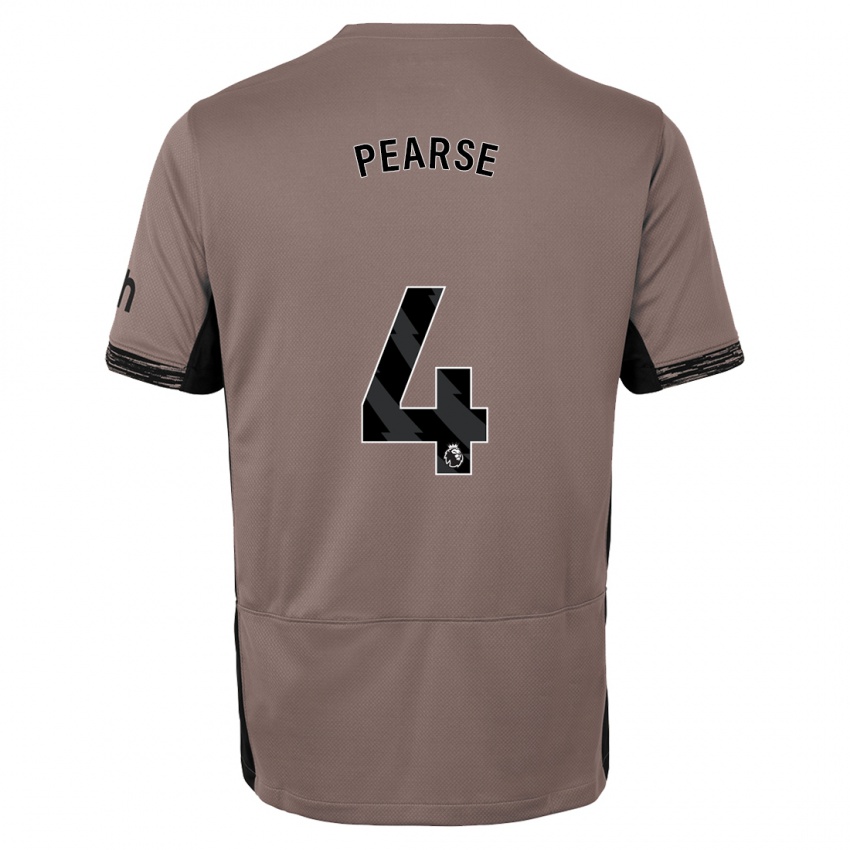 Férfi Gracie Pearse #4 Sötét Bézs Harmadik Számú Jersey 2023/24 Mez Póló Ing