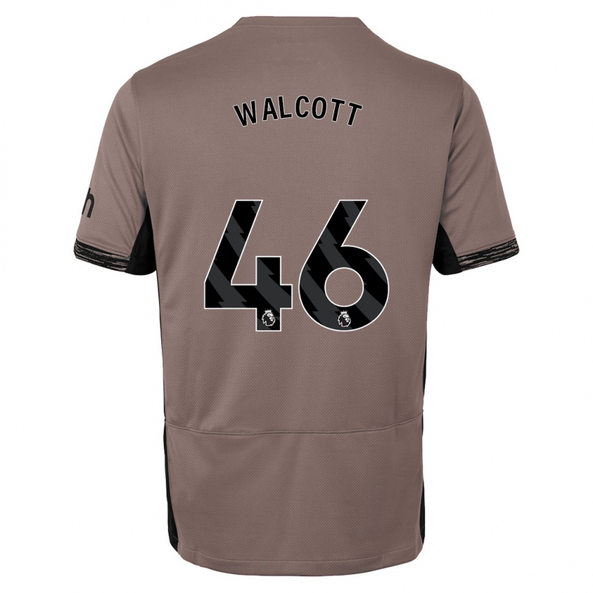 Férfi Malachi Fagan Walcott #46 Sötét Bézs Harmadik Számú Jersey 2023/24 Mez Póló Ing