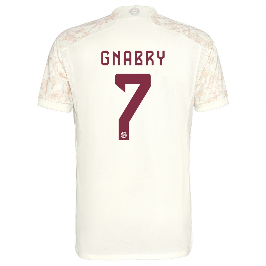 Férfi Serge Gnabry #7 Törtfehér Harmadik Számú Jersey 2023/24 Mez Póló Ing