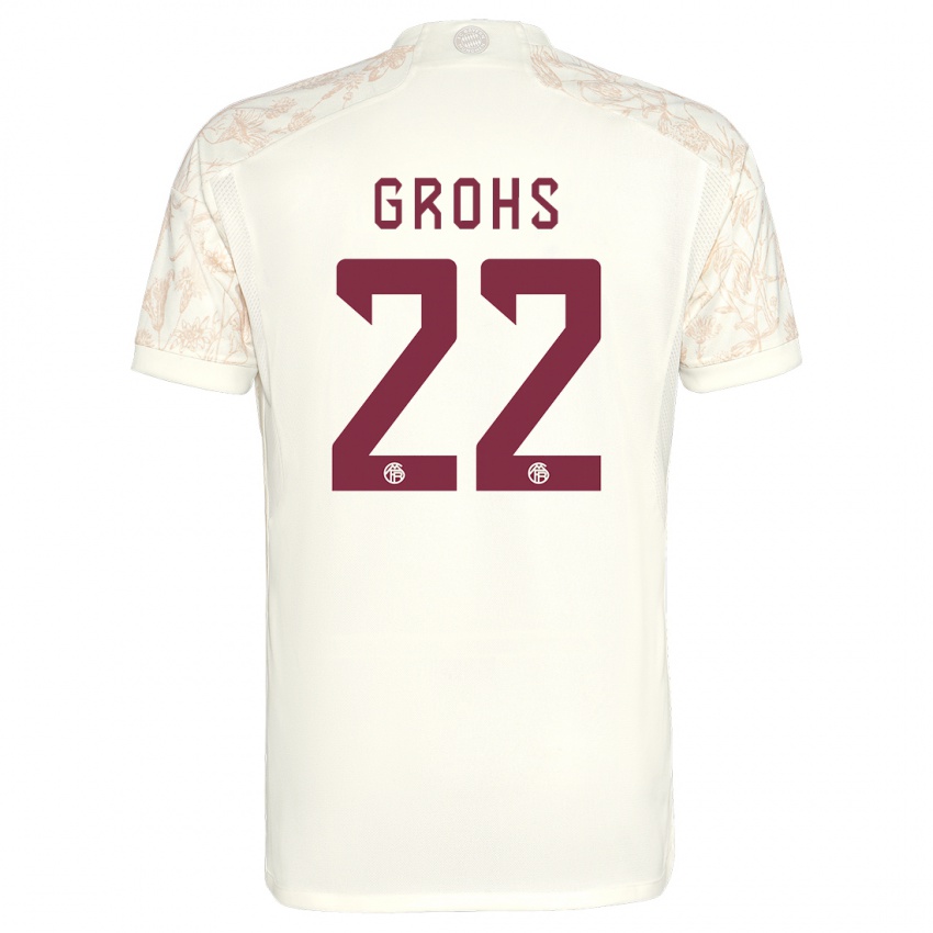 Férfi Maria Luisa Grohs #22 Törtfehér Harmadik Számú Jersey 2023/24 Mez Póló Ing