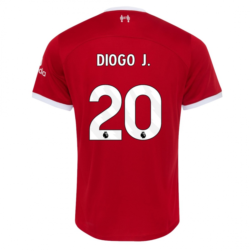 Női Diogo Jota #20 Piros Hazai Jersey 2023/24 Mez Póló Ing