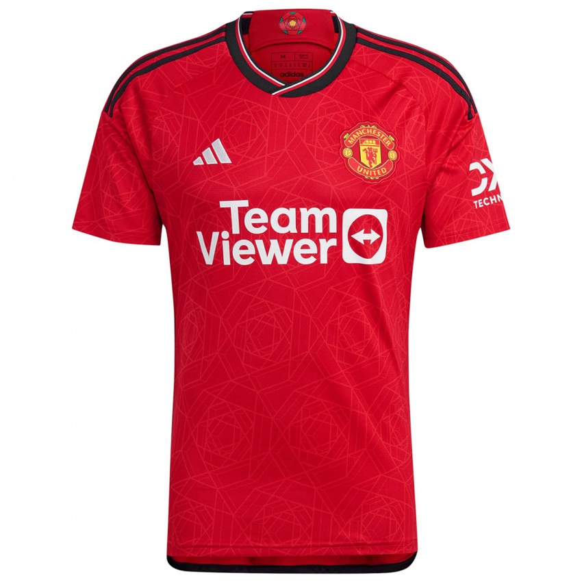 Női Anthony Martial #9 Piros Hazai Jersey 2023/24 Mez Póló Ing