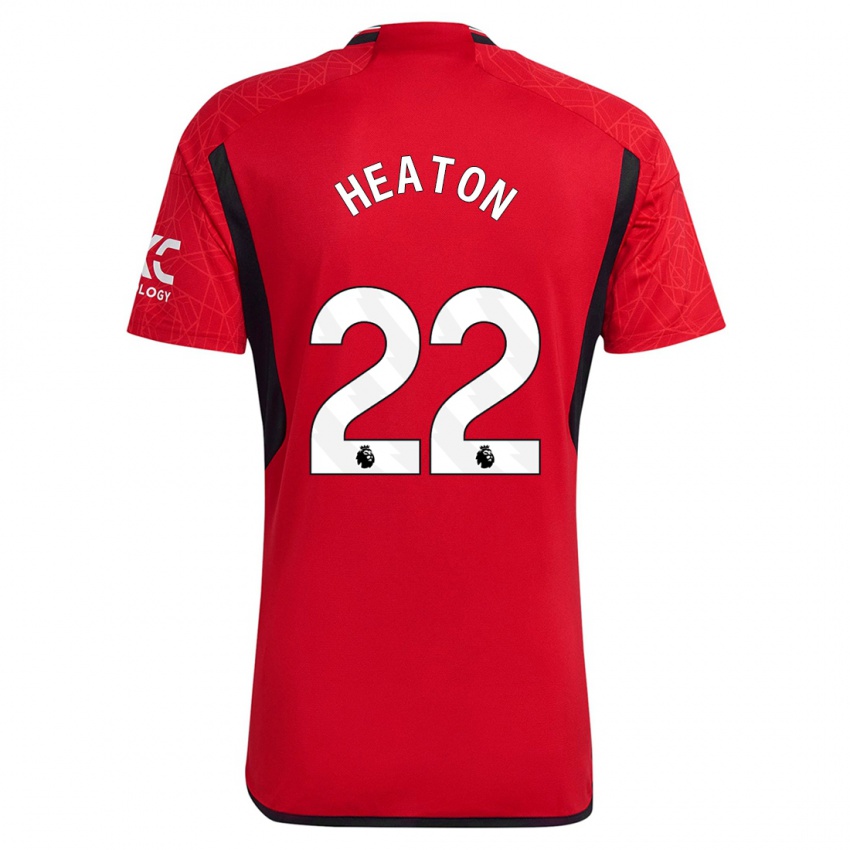 Női Tom Heaton #22 Piros Hazai Jersey 2023/24 Mez Póló Ing