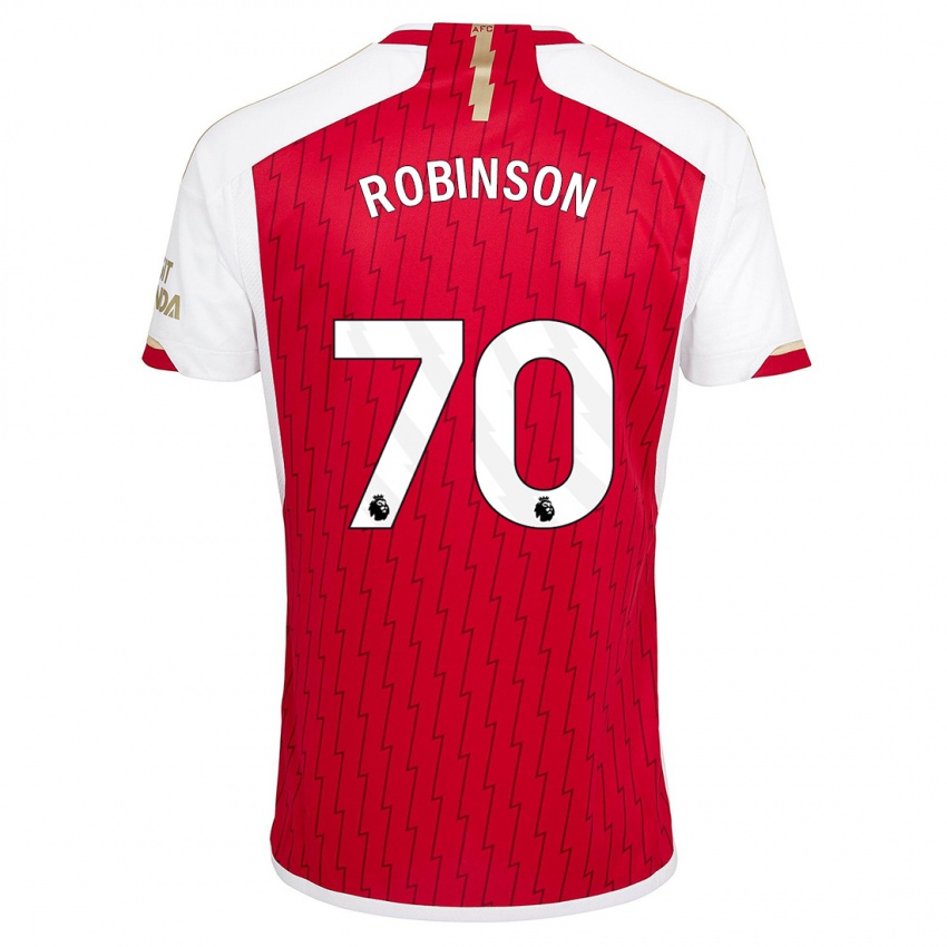 Női Josh Robinson #70 Piros Hazai Jersey 2023/24 Mez Póló Ing