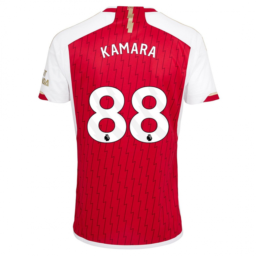 Női Osman Kamara #88 Piros Hazai Jersey 2023/24 Mez Póló Ing