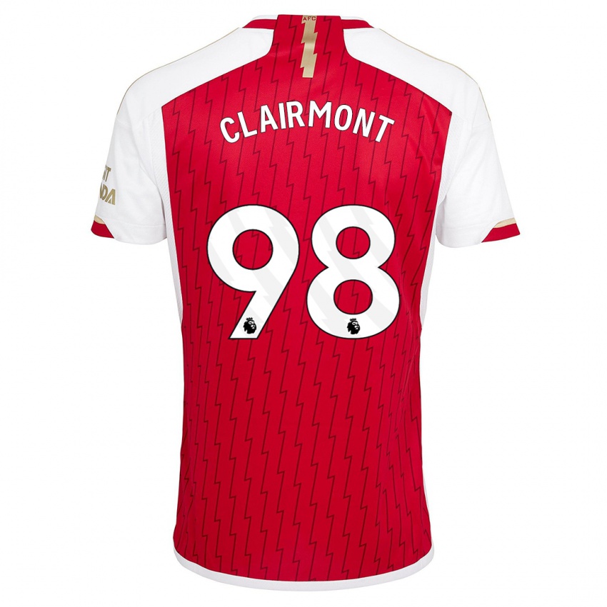 Női Reece Clairmont #98 Piros Hazai Jersey 2023/24 Mez Póló Ing