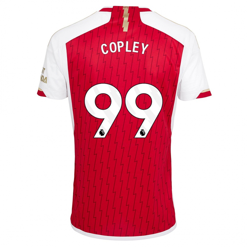 Női Louie Copley #99 Piros Hazai Jersey 2023/24 Mez Póló Ing