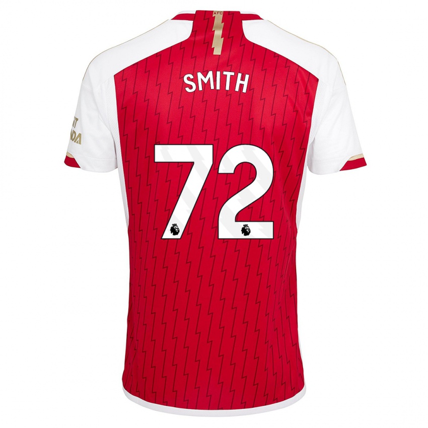 Női Matt Smith #72 Piros Hazai Jersey 2023/24 Mez Póló Ing