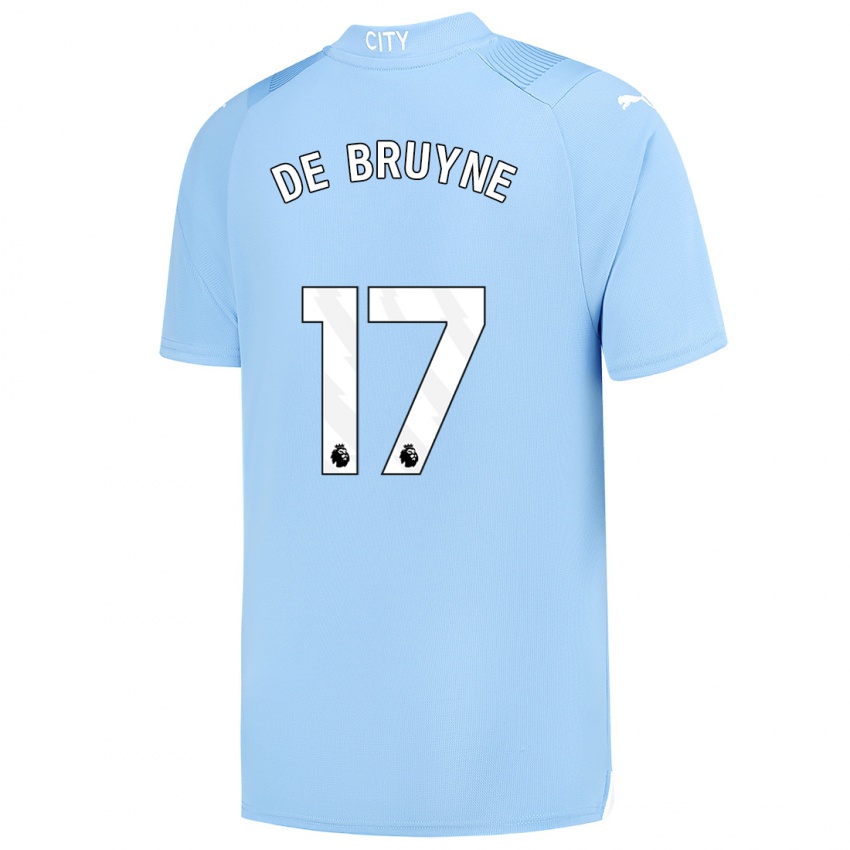 Női Kevin De Bruyne #17 Világoskék Hazai Jersey 2023/24 Mez Póló Ing