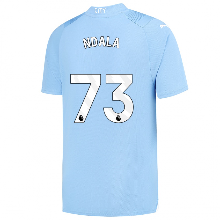 Női Joel Ndala #73 Világoskék Hazai Jersey 2023/24 Mez Póló Ing