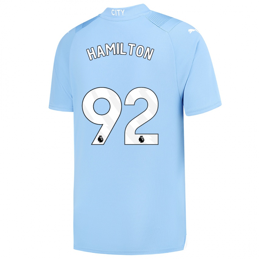 Női Micah Hamilton #92 Világoskék Hazai Jersey 2023/24 Mez Póló Ing