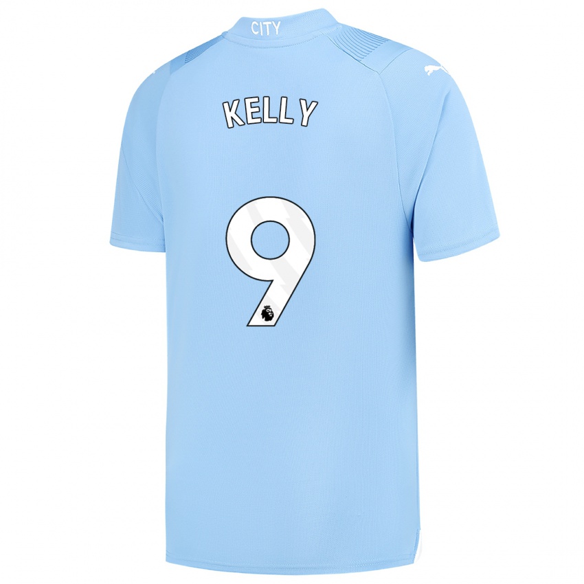 Női Chloe Kelly #9 Világoskék Hazai Jersey 2023/24 Mez Póló Ing