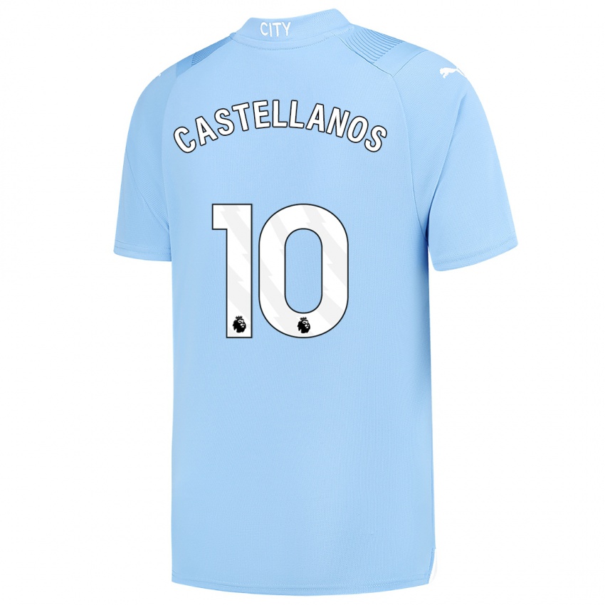 Női Deyna Castellanos #10 Világoskék Hazai Jersey 2023/24 Mez Póló Ing