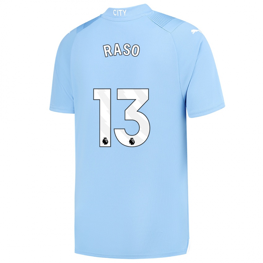 Női Hayley Raso #13 Világoskék Hazai Jersey 2023/24 Mez Póló Ing