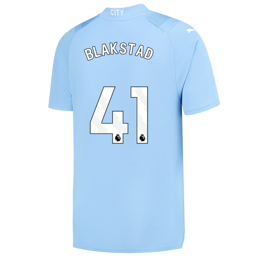 Női Julie Blakstad #41 Világoskék Hazai Jersey 2023/24 Mez Póló Ing