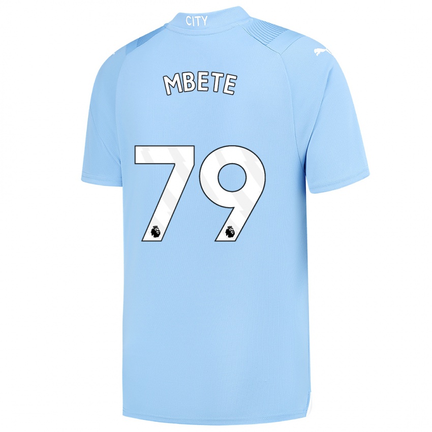 Női Luke Mbete #79 Világoskék Hazai Jersey 2023/24 Mez Póló Ing