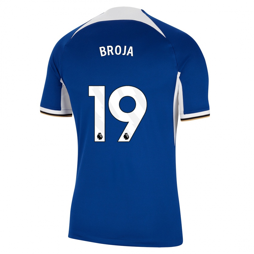 Női Armando Broja #19 Kék Hazai Jersey 2023/24 Mez Póló Ing