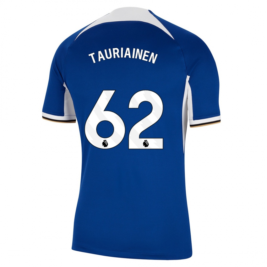 Női Jimi Tauriainen #62 Kék Hazai Jersey 2023/24 Mez Póló Ing