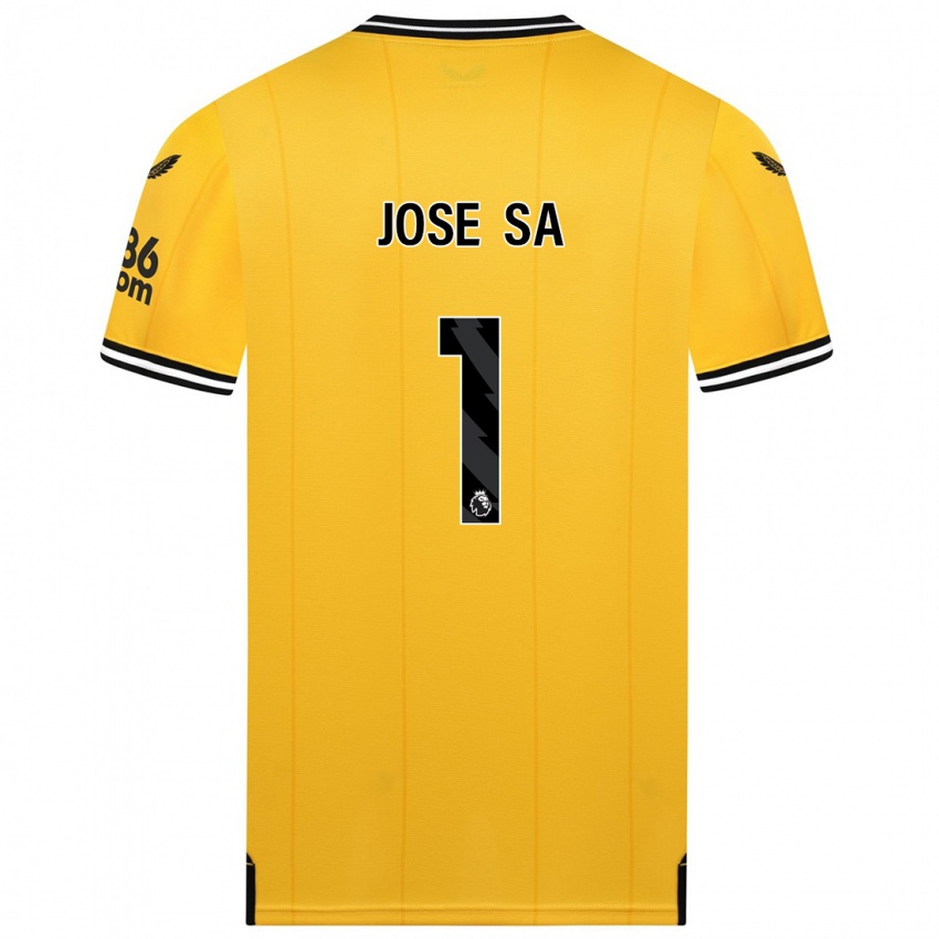 Női Jose Sa #1 Sárga Hazai Jersey 2023/24 Mez Póló Ing