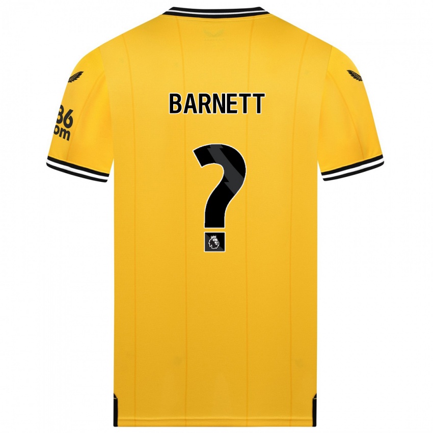 Női Ty Barnett #0 Sárga Hazai Jersey 2023/24 Mez Póló Ing