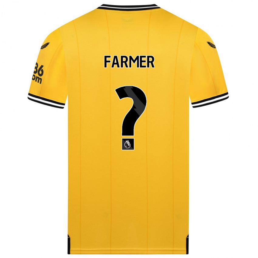 Női Owen Farmer #0 Sárga Hazai Jersey 2023/24 Mez Póló Ing