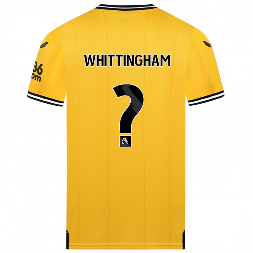 Női Matthew Whittingham #0 Sárga Hazai Jersey 2023/24 Mez Póló Ing