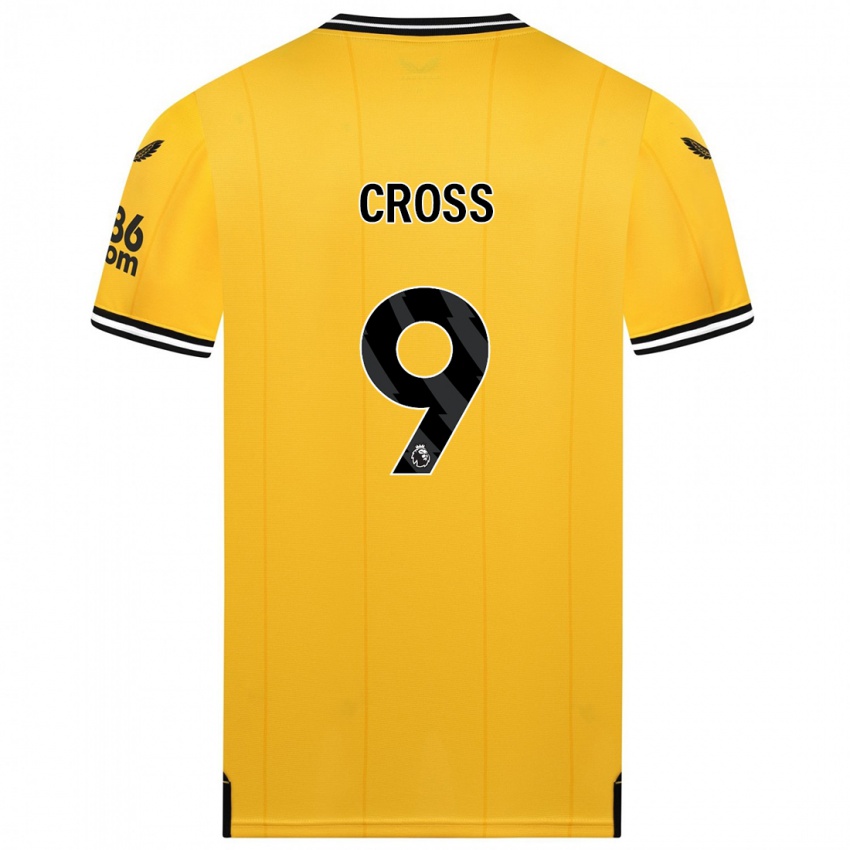 Női Jade Cross #9 Sárga Hazai Jersey 2023/24 Mez Póló Ing