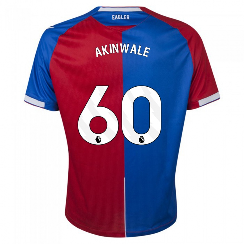 Női Victor Akinwale #60 Piros Kék Hazai Jersey 2023/24 Mez Póló Ing