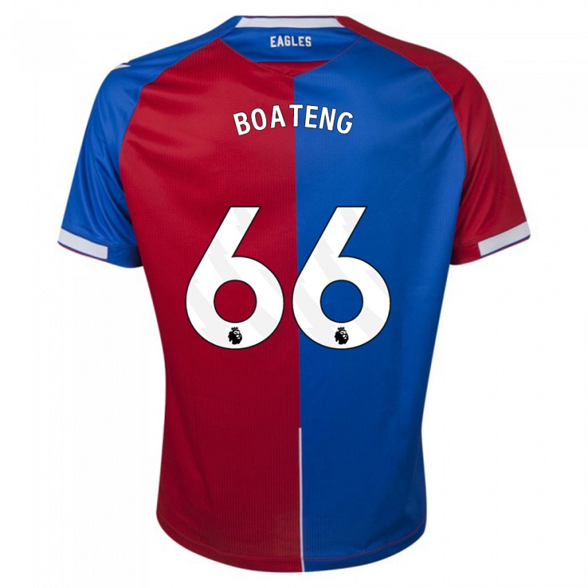 Női David Boateng #66 Piros Kék Hazai Jersey 2023/24 Mez Póló Ing