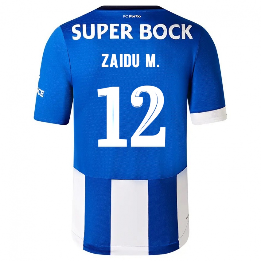 Női Zaidu #12 Kék Fehér Hazai Jersey 2023/24 Mez Póló Ing