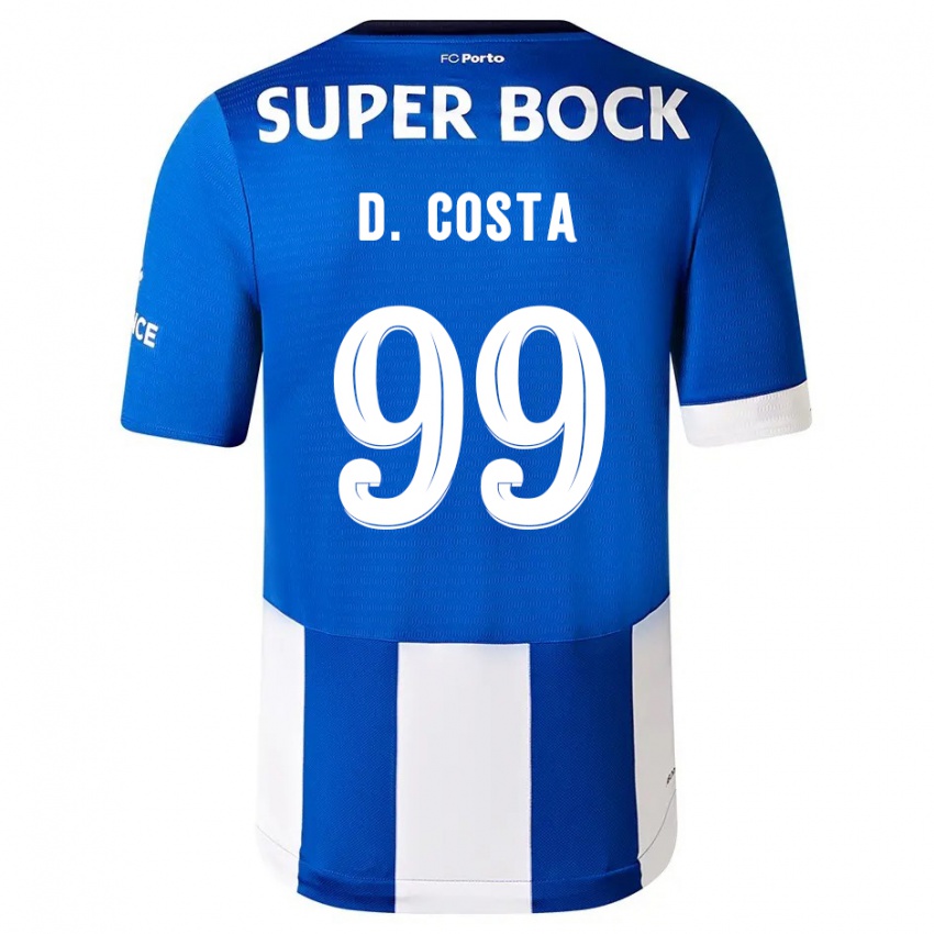 Női Diogo Costa #99 Kék Fehér Hazai Jersey 2023/24 Mez Póló Ing