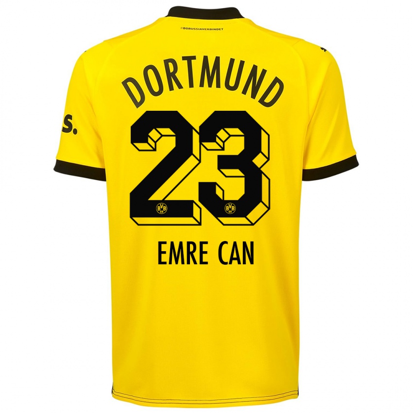 Női Emre Can #23 Sárga Hazai Jersey 2023/24 Mez Póló Ing