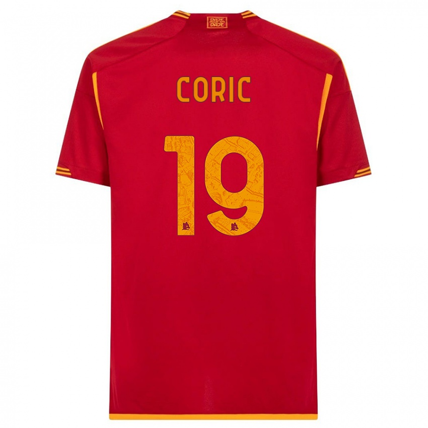 Női Ante Coric #19 Piros Hazai Jersey 2023/24 Mez Póló Ing