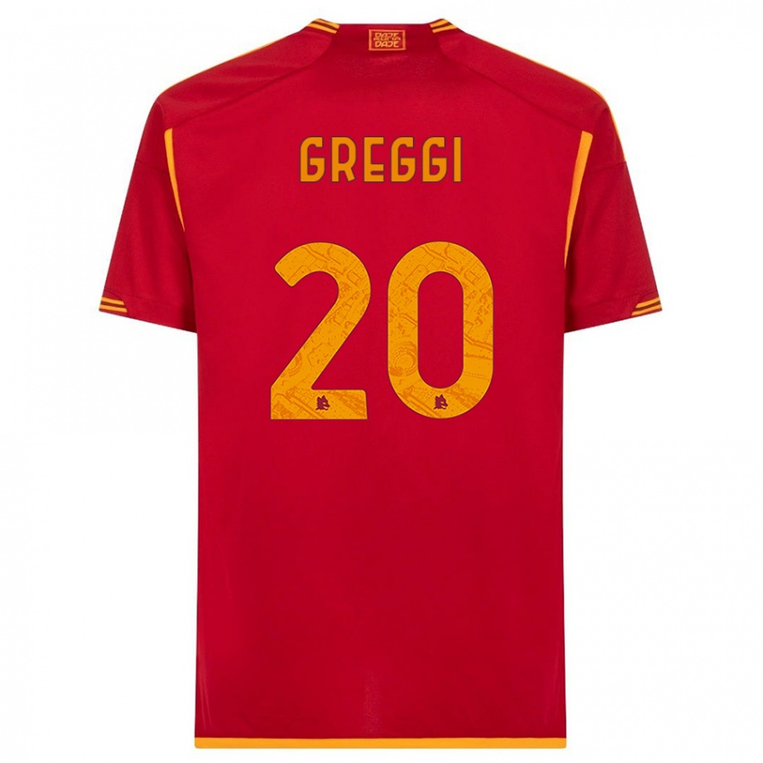 Női Giada Greggi #20 Piros Hazai Jersey 2023/24 Mez Póló Ing