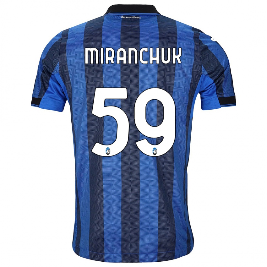 Női Aleksey Miranchuk #59 Fekete Kék Hazai Jersey 2023/24 Mez Póló Ing