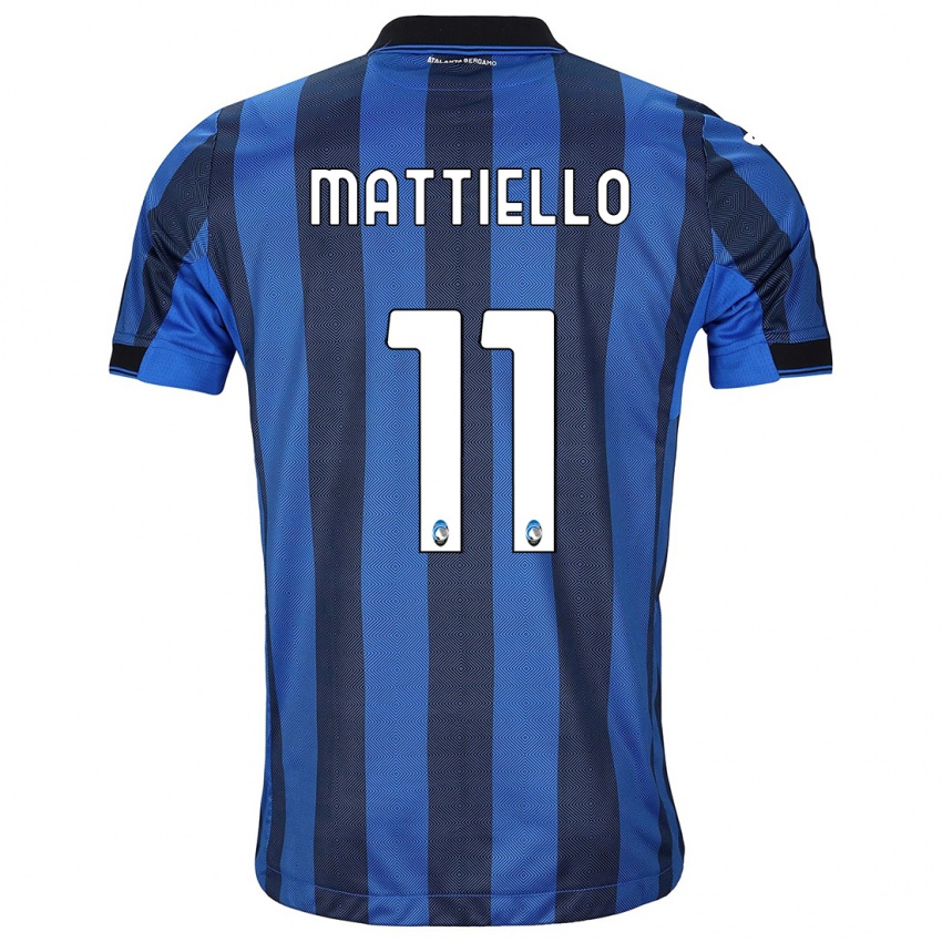 Női Federico Mattiello #11 Fekete Kék Hazai Jersey 2023/24 Mez Póló Ing